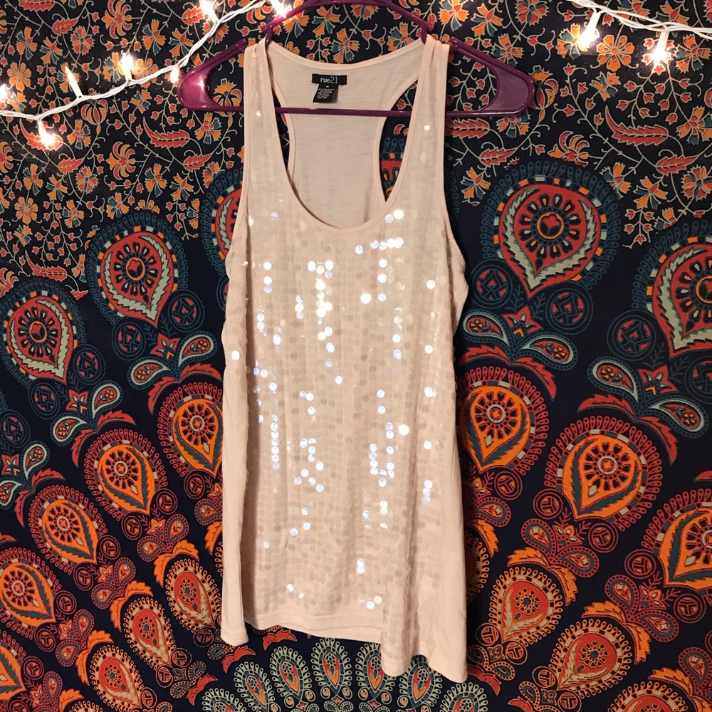 Sequin Tank Top